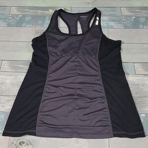 Reebok Black & Gray Tank Top Size Small